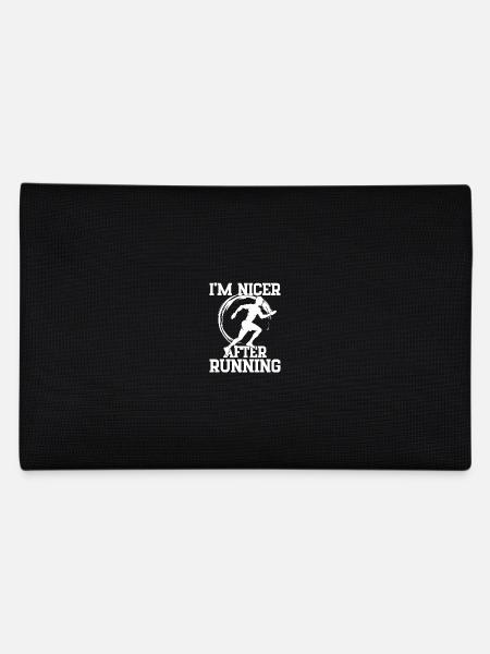 Marathon Runner Nicer After Running Gift - Pencil Case - black - Back