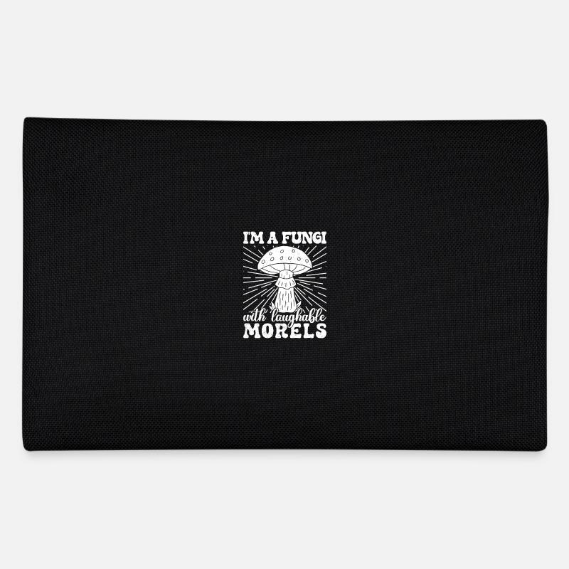 Morel Mushrooms Fungi Laughable Morels Mushroom - Federtasche - Schwarz
