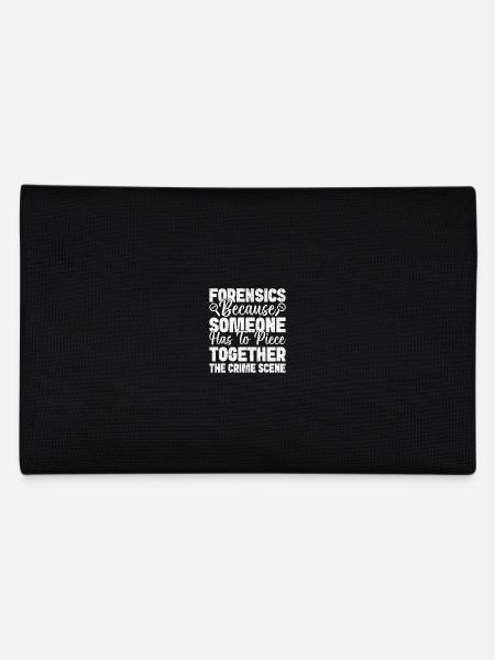 Forensic Analyst Piece Together The Crime Scene - Pencil Case - black - Back