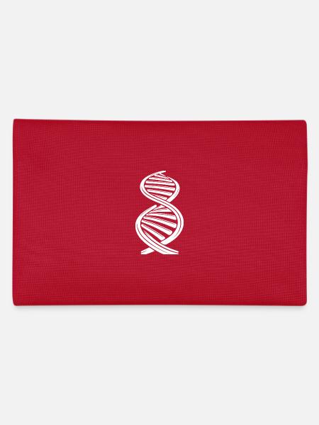 Nucleotide chain DNA strand double helix - Pencil Case - red - Back