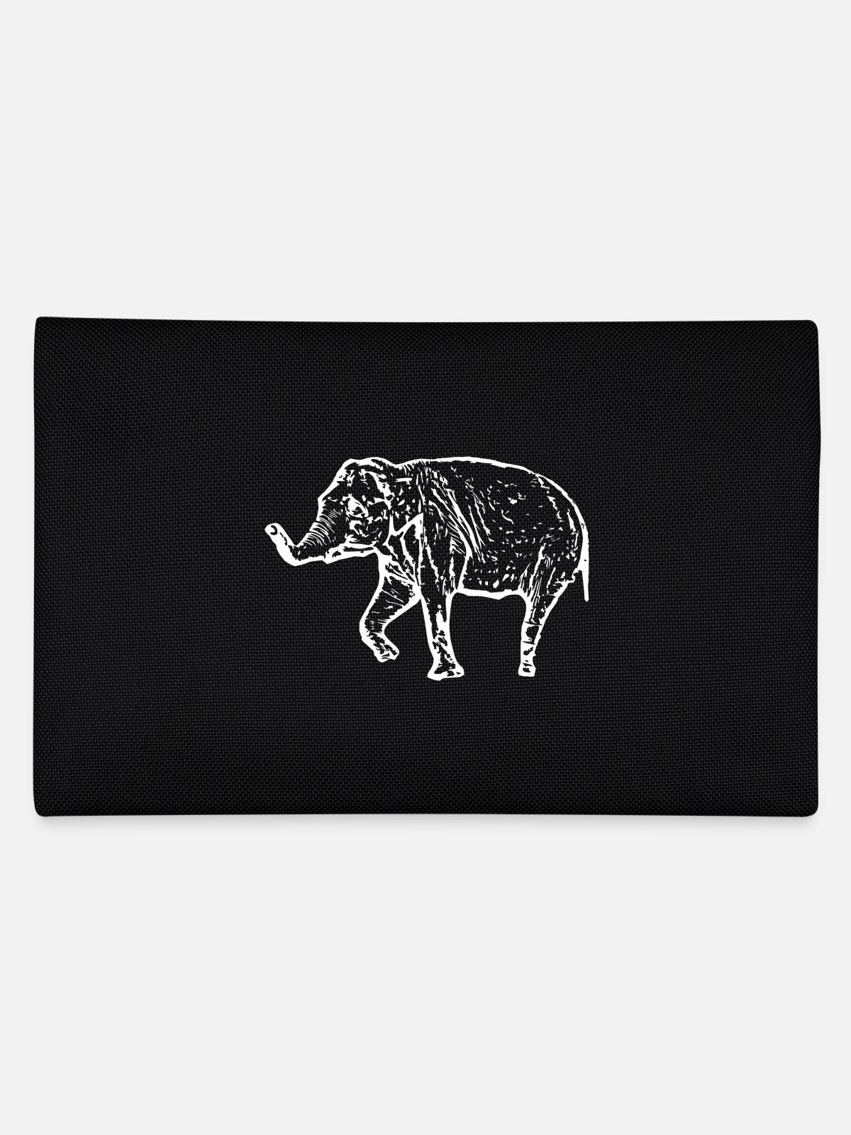 Blanc éléphant - Trousse - noir - Dos