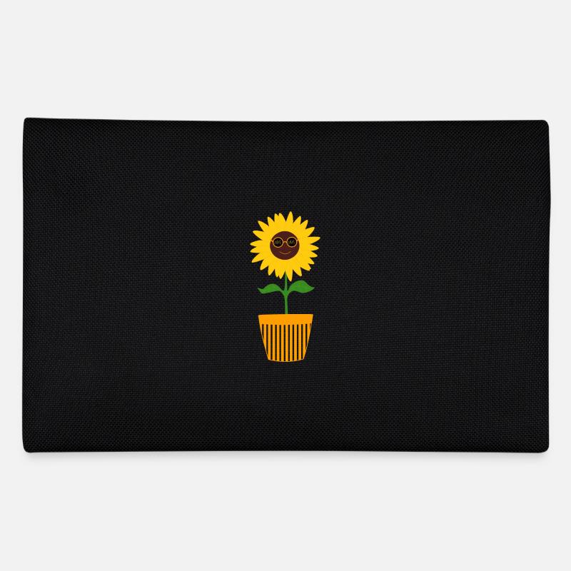 70er Jahre Blume Muster Sonnenblume Federtasche