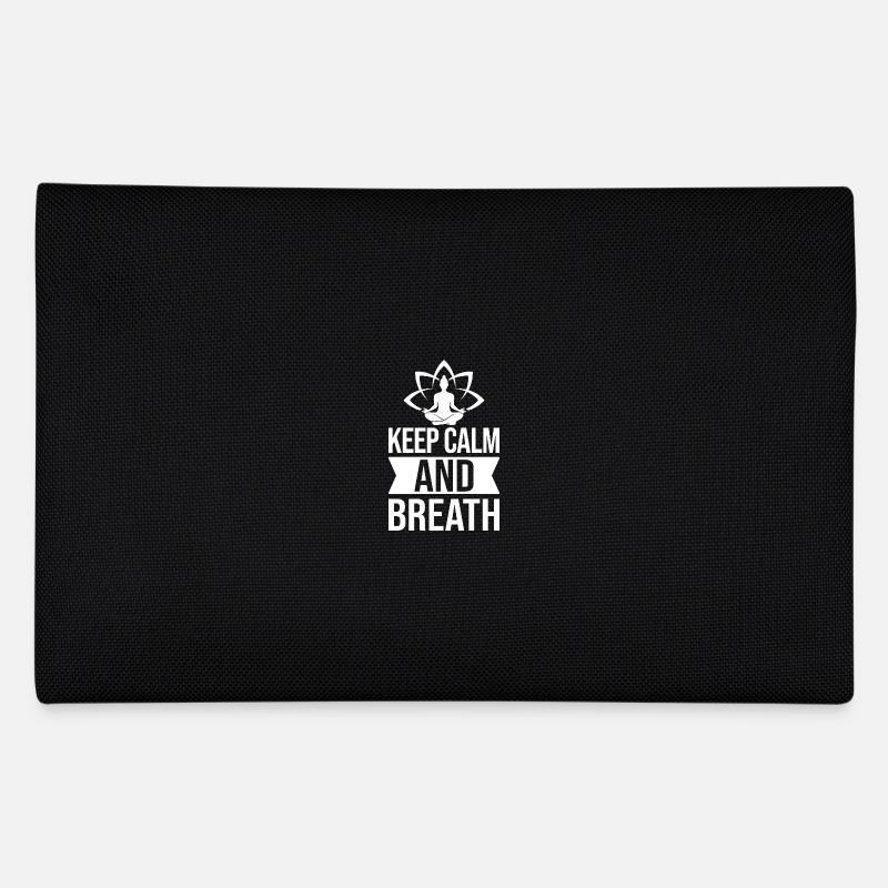 Pilates Enthusiasts Keep Calm & Breath Pilates - Federtasche - Schwarz