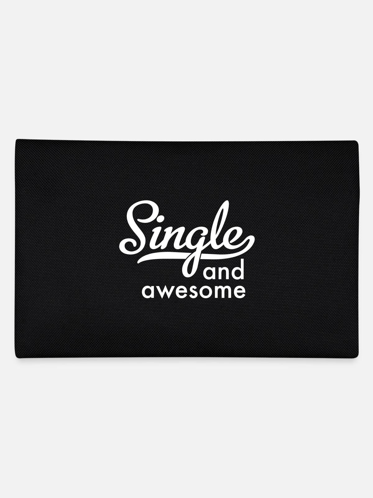 Single and awesome - Federtasche - Schwarz - Hinten