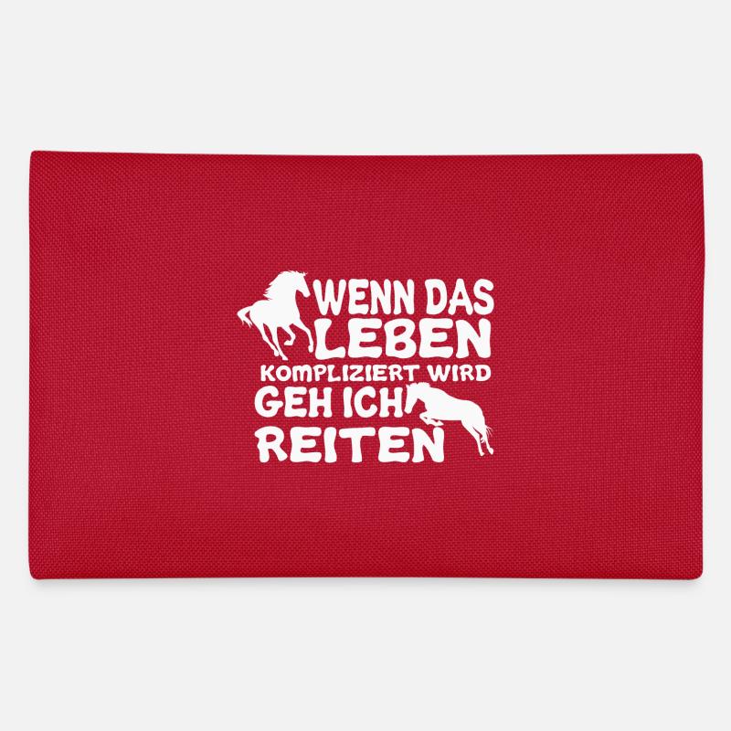 Wenn das Leben kompliziert wird geh ich reiten Federtasche
