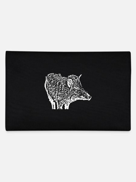 Sanglier Sanglier Porc Truie Cochon - Trousse - noir - Dos