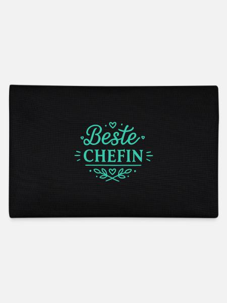 Beste Chefin - Federtasche - Schwarz - Hinten