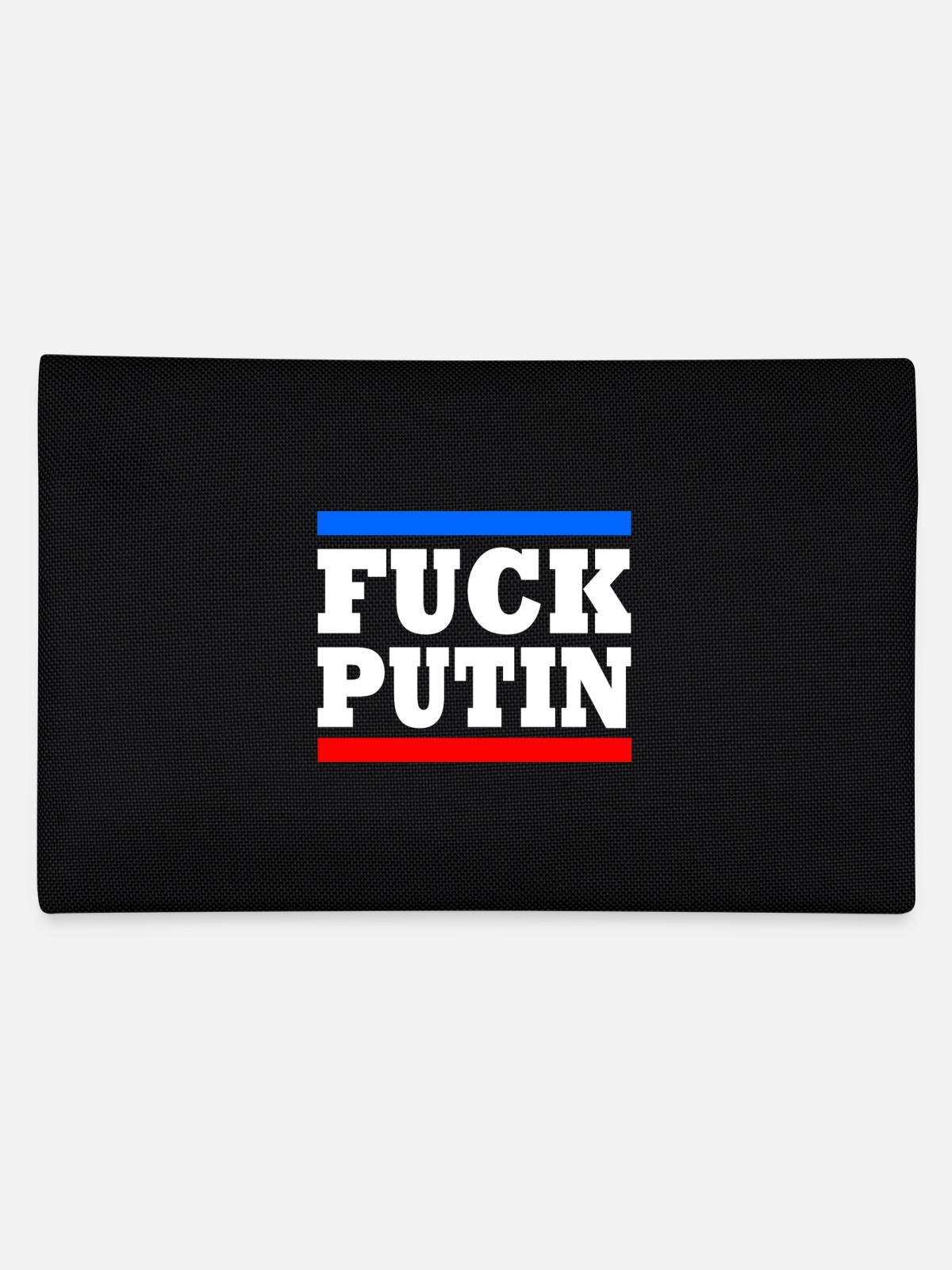 Fuck putin - Pencil Case - black - Back