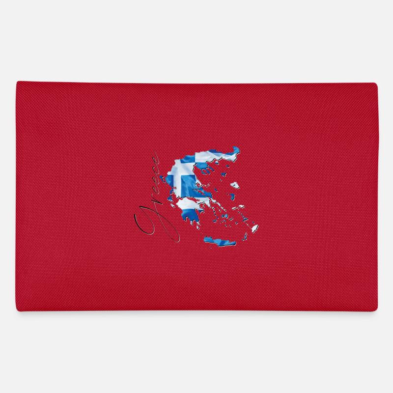 Drapeau de la Grèce en Grèce Carte EN Trousse