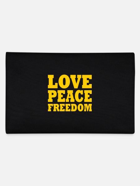 Love peace freedom - Trousse - noir - Dos