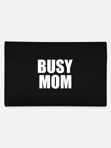 Busy mom - Pencil Case - black - Back