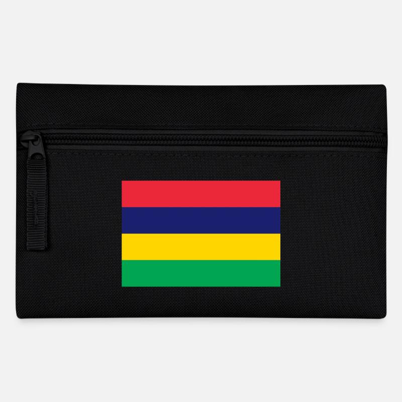 Flag of Mauritius, Drapeau des iles Maurice - Trousse - noir