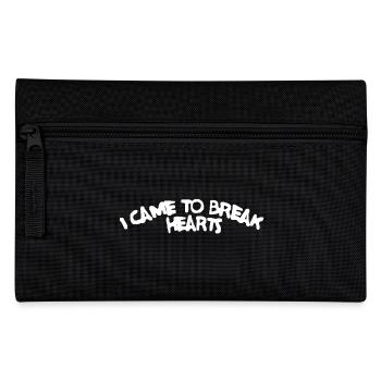 Black Cap with '' i came to break hearts'' print - Federtasche - Schwarz - Vorne