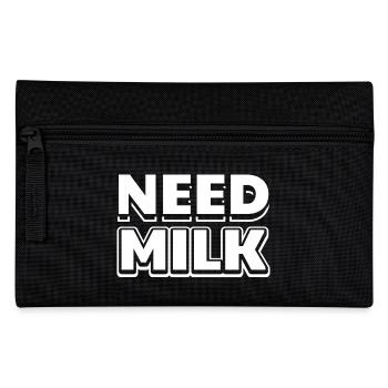 Drôle partenaire partenaire Regardez Shirt Besoin lait - Trousse - noir - Devant