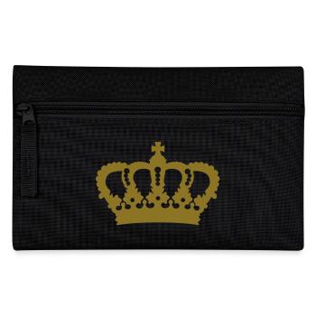 Crown King Queen Prince Princess Royal - Pencil Case - black - Front