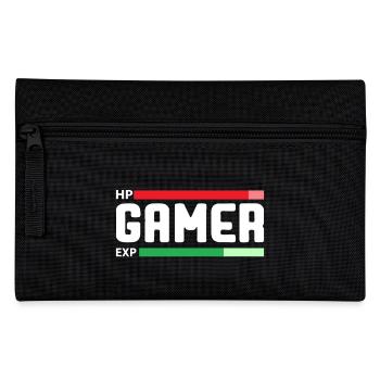 Gamer with Health and Experience Bar! - Federtasche - Schwarz - Vorne