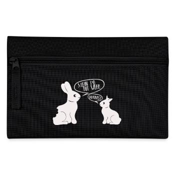 Hase mein Po tut weh! Oster Geschenk Hasi - Federtasche - Schwarz - Vorne