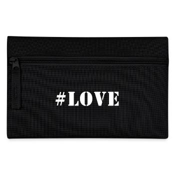 #LOVE - LOVE Geschenk Idee - Federtasche - Schwarz - Vorne