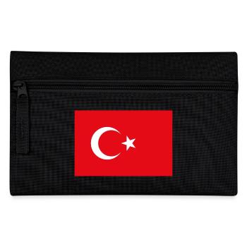 Türkei Flagge - Federtasche - Schwarz - Vorne