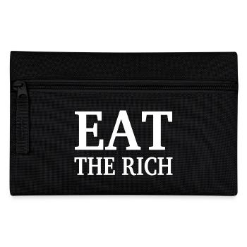 EAT THE RICH - Federtasche - Schwarz - Vorne