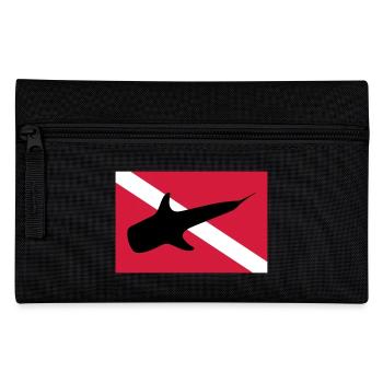 Walhai - Federtasche - Schwarz - Vorne