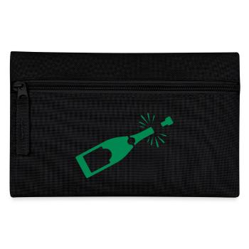 Eine Flasche - Federtasche - Schwarz - Vorne