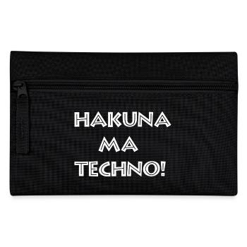 Hakuna Ma Techno_white - Federtasche - Schwarz - Vorne