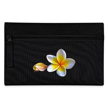 Plumeria blanc ou Frangipanier - Trousse - noir - Devant