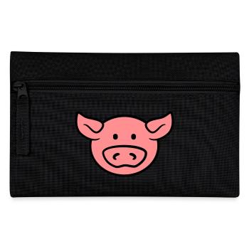 Visage doux mignon de porc - Trousse - noir - Devant