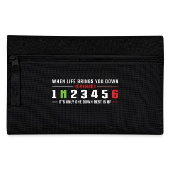 1N23456 Motorcycle Gear - Pencil Case - black - Front