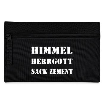 Himmel Herrgott Sack Zement - Federtasche - Schwarz - Vorne
