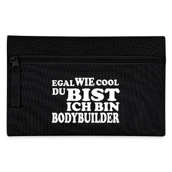 Bodybuilder - Federtasche - Schwarz - Vorne