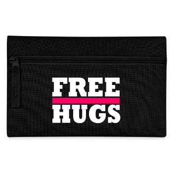 Free Hugs - Federtasche - Schwarz - Vorne