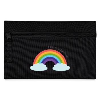 Saying rainbow I believe in rainbows - Pencil Case - black - Front