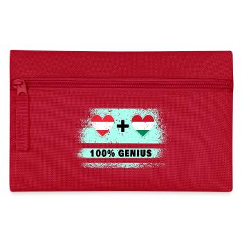 Österreich und Ungarn 100% Genial / Geschenk - Federtasche - Rot - Vorne