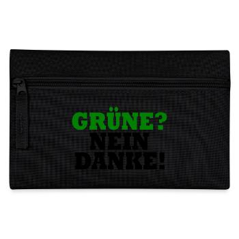 grüne nein danke - Federtasche - Schwarz - Vorne