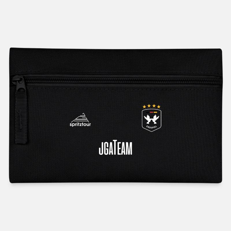 JGA - Trikot - JGA TEAM - Weiße Schrift - Federtasche - Schwarz