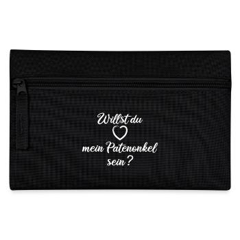 Willst du mein Patenonkel sein? - Federtasche - Schwarz - Vorne