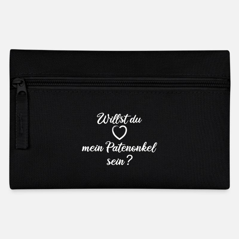 Willst du mein Patenonkel sein? - Federtasche - Schwarz