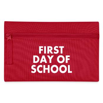 First day of school - Pencil Case - red - Front