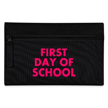 First day of school - Pencil Case - black - Front