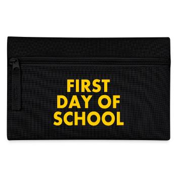 First day of school - Pencil Case - black - Front