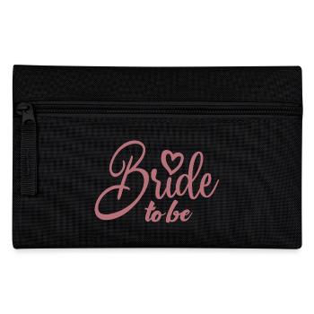 Braut, um süß zu sein Zukunft Frau Braut Dusche Hochzeit - Federtasche - Schwarz - Vorne