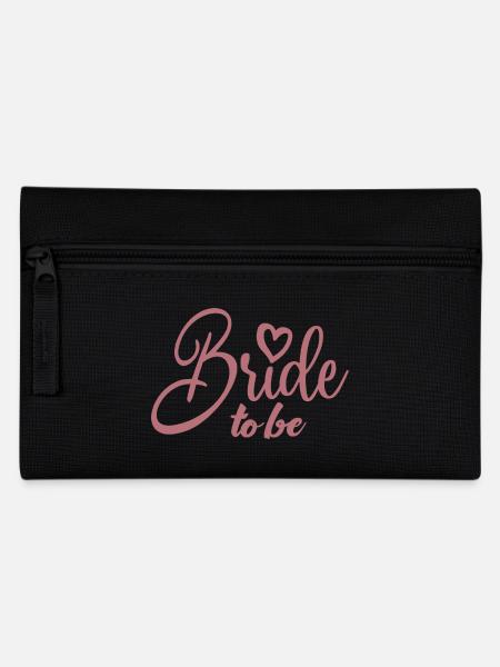Braut, um süß zu sein Zukunft Frau Braut Dusche Hochzeit - Federtasche - Schwarz