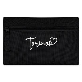 Torino Heartbeat Turin Italy - Pencil Case - black - Front