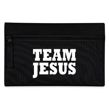 Team jesus - Pencil Case - black - Front