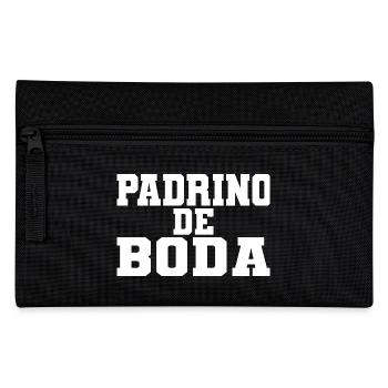 Padrino de Boda, Best Man Wedding Party Groomsmen - Pencil Case - black - Front