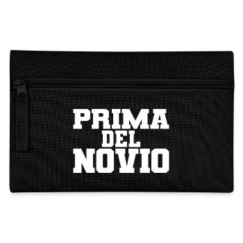 Prima del Novio Groom's Cousin Women Wedding Gift - Pencil Case - black - Front