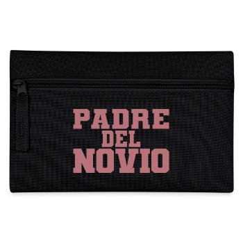 Pater del Novio Bräutigams Vater Hochzeitsgeschenk - Federtasche - Schwarz - Vorne