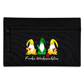 Frohe Weihnachten Wichtel - Federtasche - Schwarz - Vorne